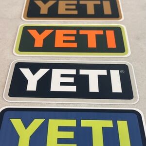 YETI Logo Sticker Set of 4